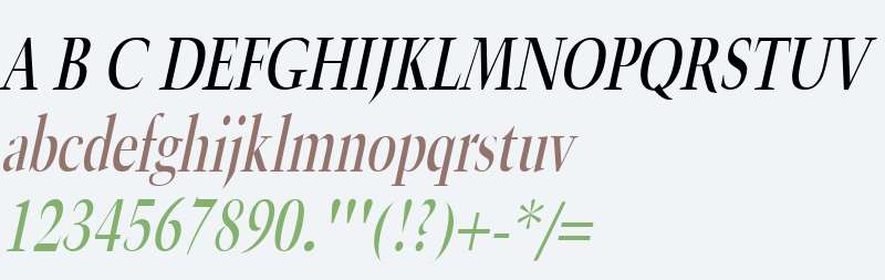 Horn Condensed Italic