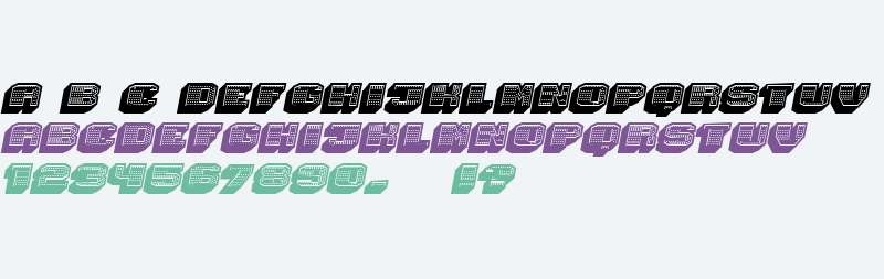 Magia 3D Neon Italic