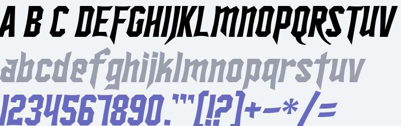 SF Ironsides Italic V1 V2