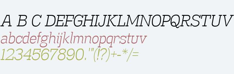 Madawaska W00 Light Italic