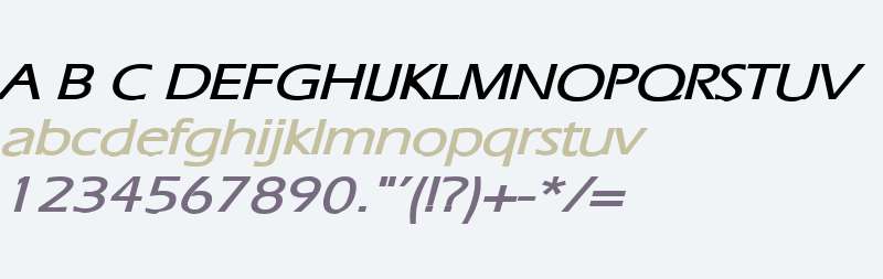 Eric Wide Bold Italic