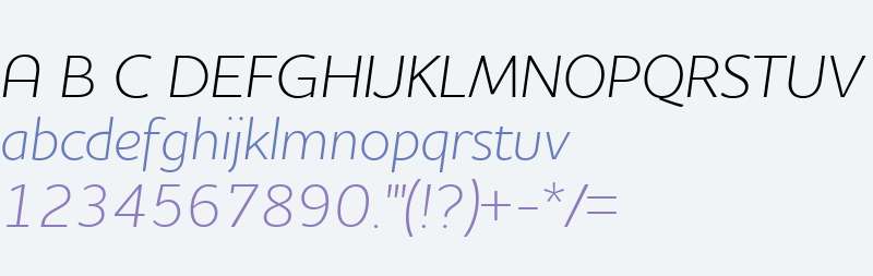 Houschka W03 Light Italic