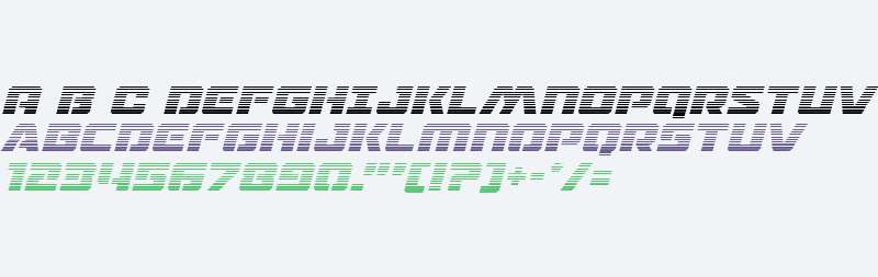 Drone Tracker Gradient Italic