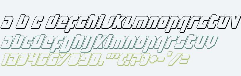 Exoplanet 3D Italic