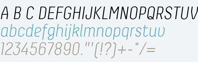 Decima W01 Light Italic