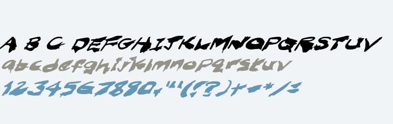 Nightmare Ink Italic