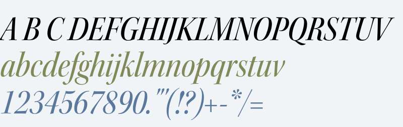 Kepler Std Medium Semicondensed Italic Display