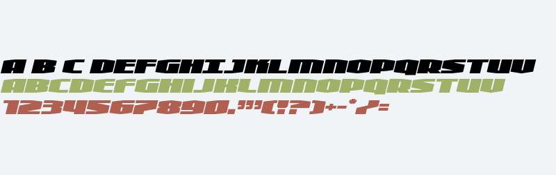Alpha Century Expanded Italic