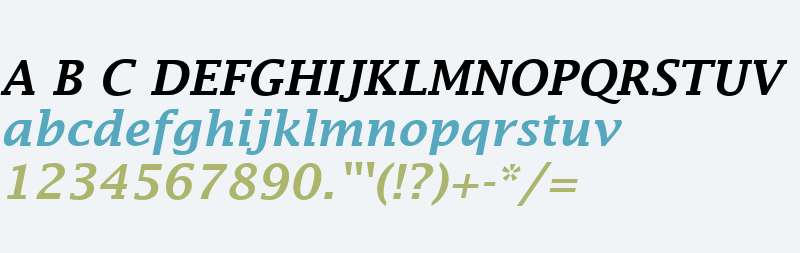 Lucida Fax Demibold Italic V1