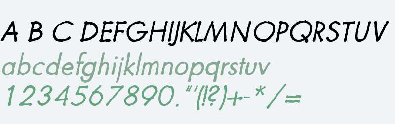 Futuramano W01 Light Italic