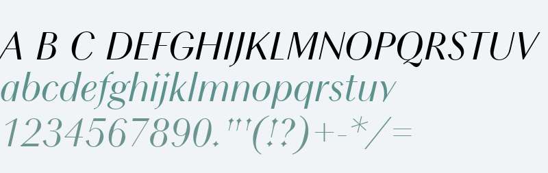 Chong Modern W04 Italic