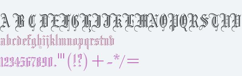 Blackletter 686 W03 Rg