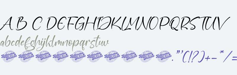 Bright Gustavus Italic DEMO VER