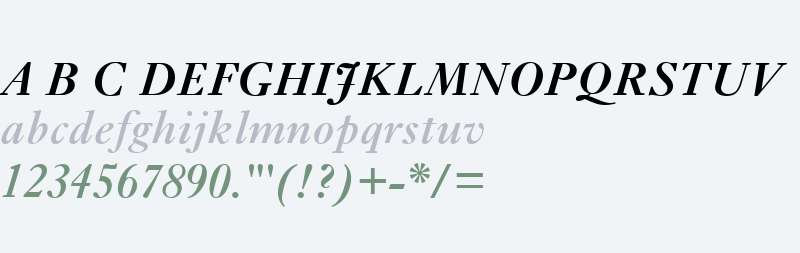 Ehrhardt MT SemiBold Italic