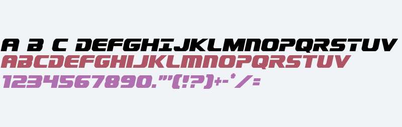 Dekaranger Condensed Italic