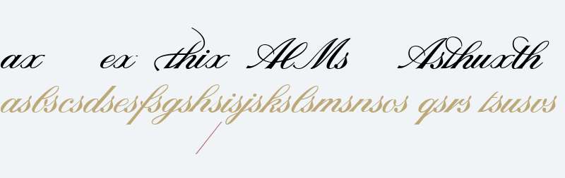 Sterling Script Ligatures