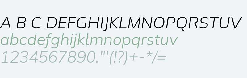 Winston Light Italic