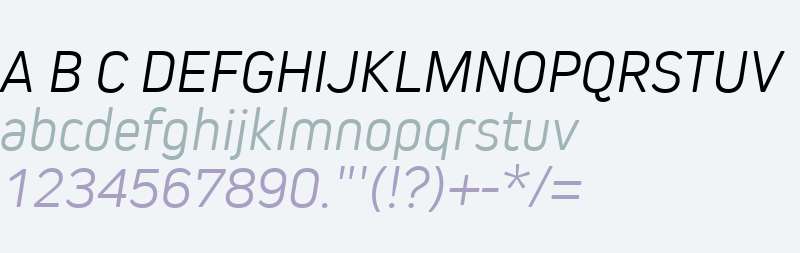 Kiro W01 Light Italic