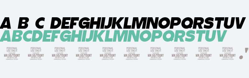 Toony Sans PERSONAL USE