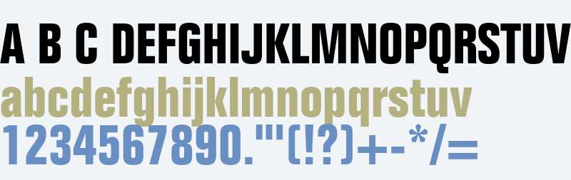 Folio Std Bold Condensed