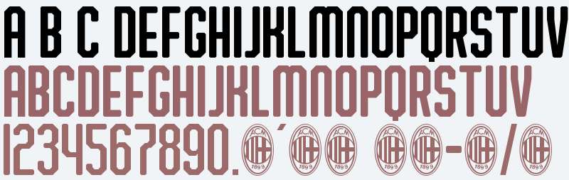 ac milan Fonts Free Download - OnlineWebFonts.COM