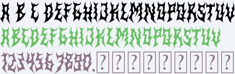 Berzex Metal Font