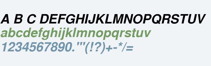 Nimbus_Sans_Becker_L_Bold_Italic