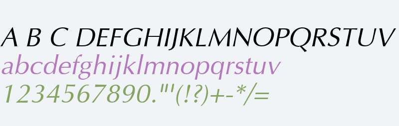 Interface SSi Italic