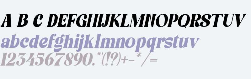 Avone Series Italic