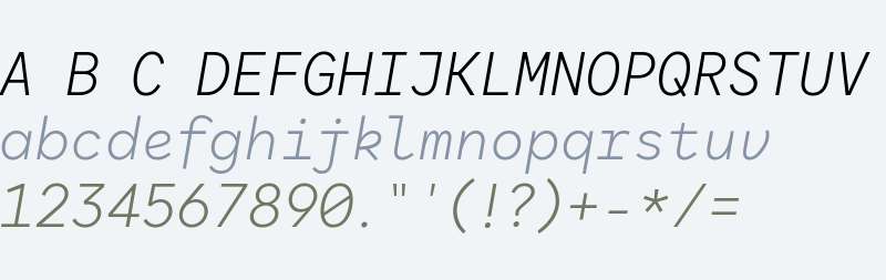 Antikor Text Light Italic