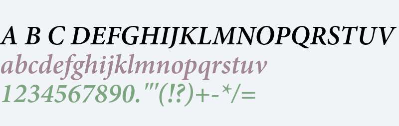 Minion Pro Semibold Italic