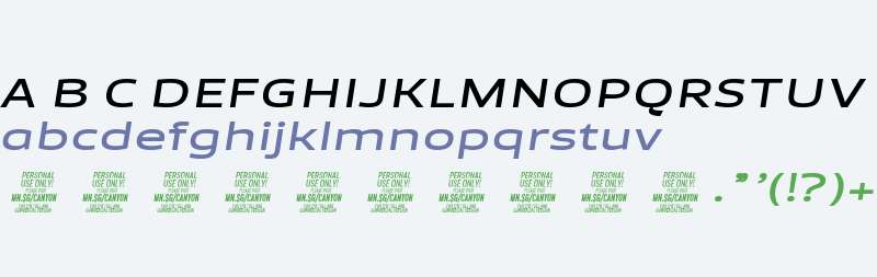 Canyon PERSONAL USE ONLY SmBold