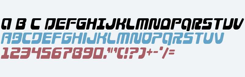 Deacon Blues Condensed Italic