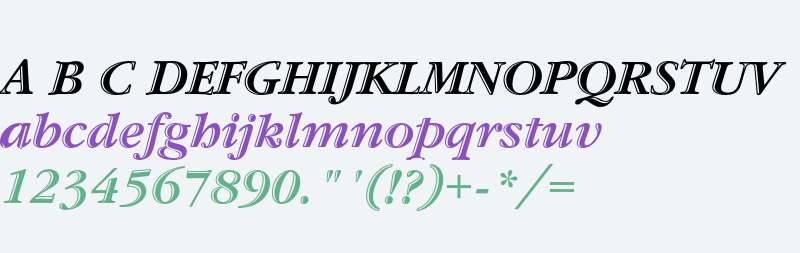 ITC Garamond Handtooled Std Bold Italic