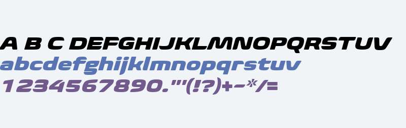 Biome W01 Wide Black Italic