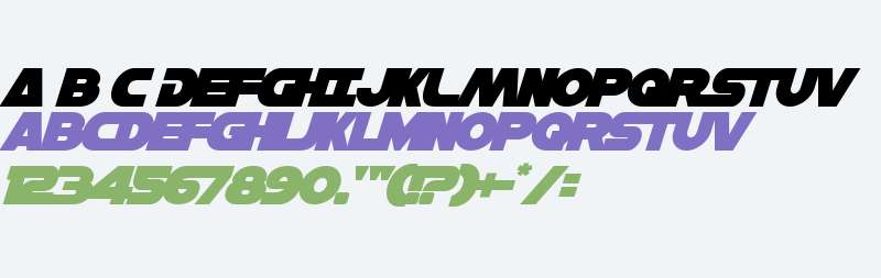 Han Solo Overlap Italic