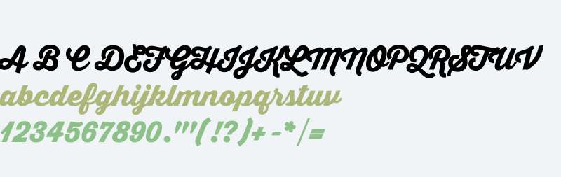 Thirsty Script W01 Blk