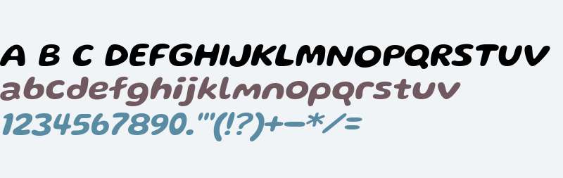 Gluten RightLeaning SemiBold