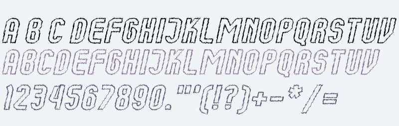 Kumba Sketch Outline Italic