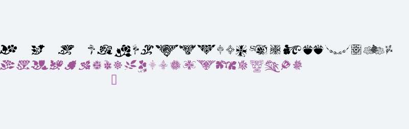 Printers Ornaments One