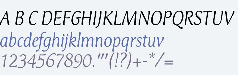 Club Type Mercurius Light Italic