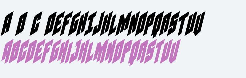 Galaxy Force Condensed Italic