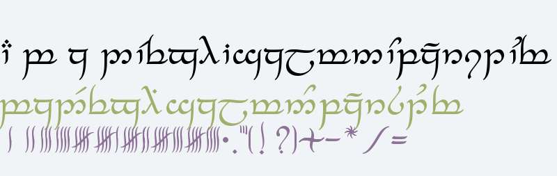 Tengwar Feanor