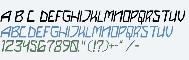 DIY Saiba Italic