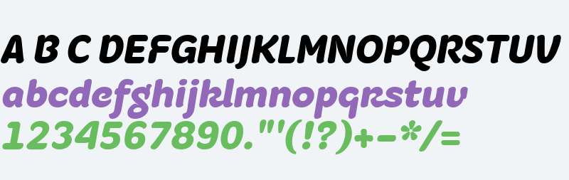 Fruitygreen W01 Black Italic