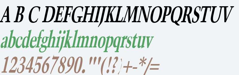 Horn Thin Bold Italic