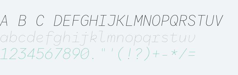 Antikor Mono Thin Italic