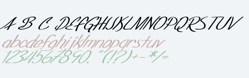 SF Foxboro Script Extended Italic V2