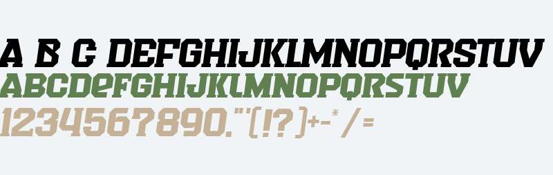 Quarterback Slab Italic