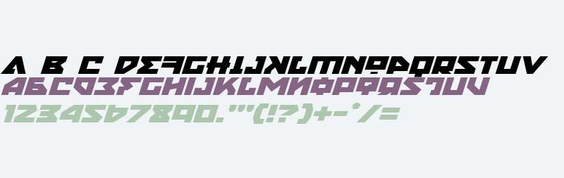 Nyet Expanded Italic